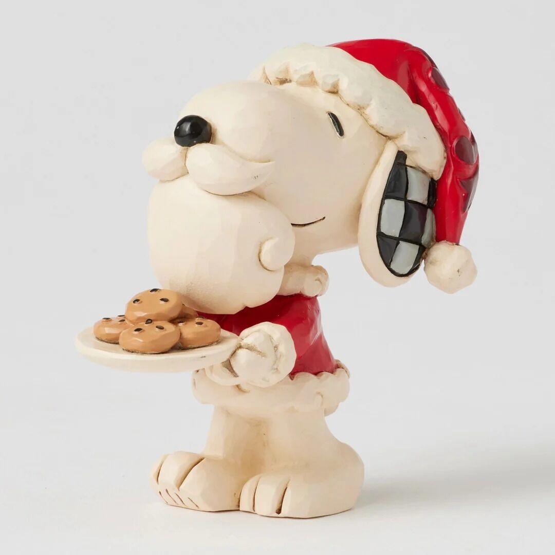 Peanuts By Jim Shore Mini Snoopy Santa With Cookies