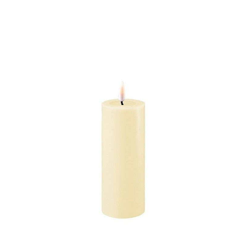 DELUXE HOMEART CREAM LED CANDLE 5X12.5CM