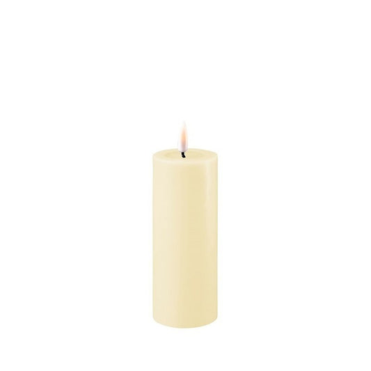 DELUXE HOMEART CREAM LED CANDLE 5X12.5CM