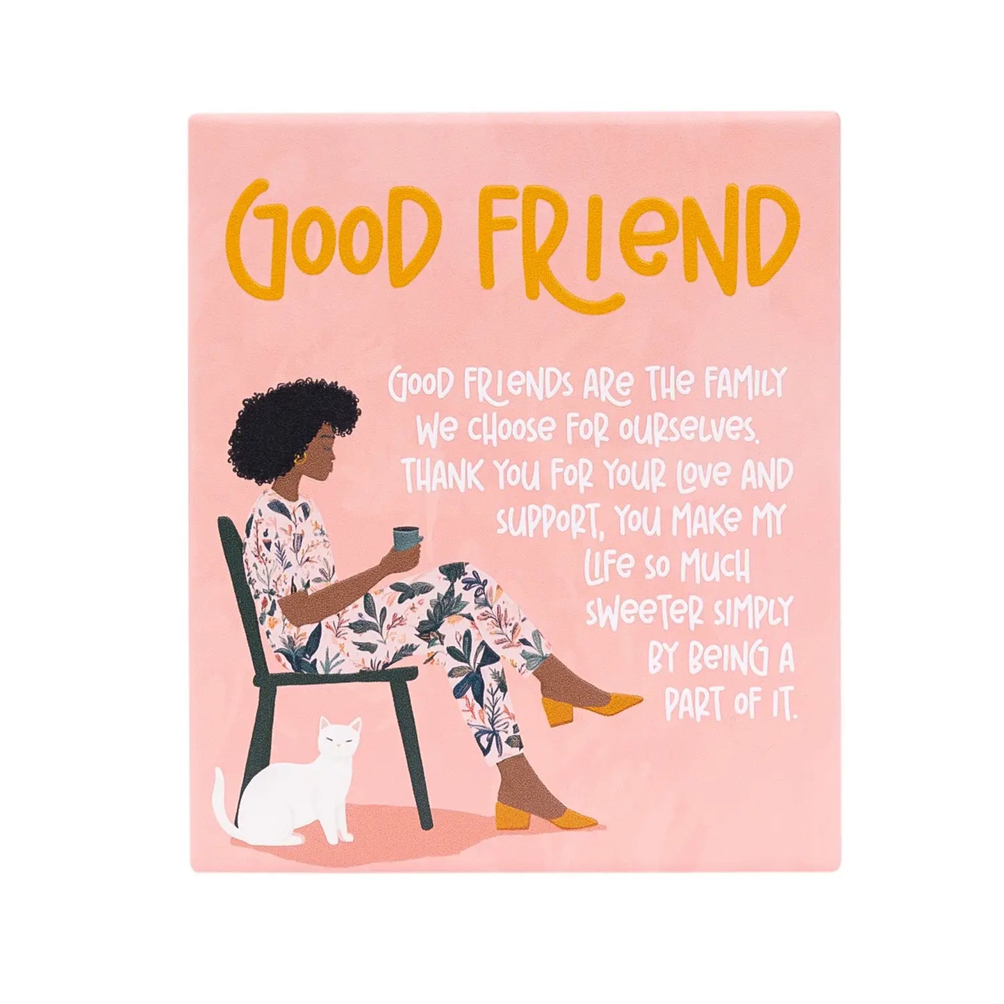 Ceramic Verse Plaque Billie Good Friends