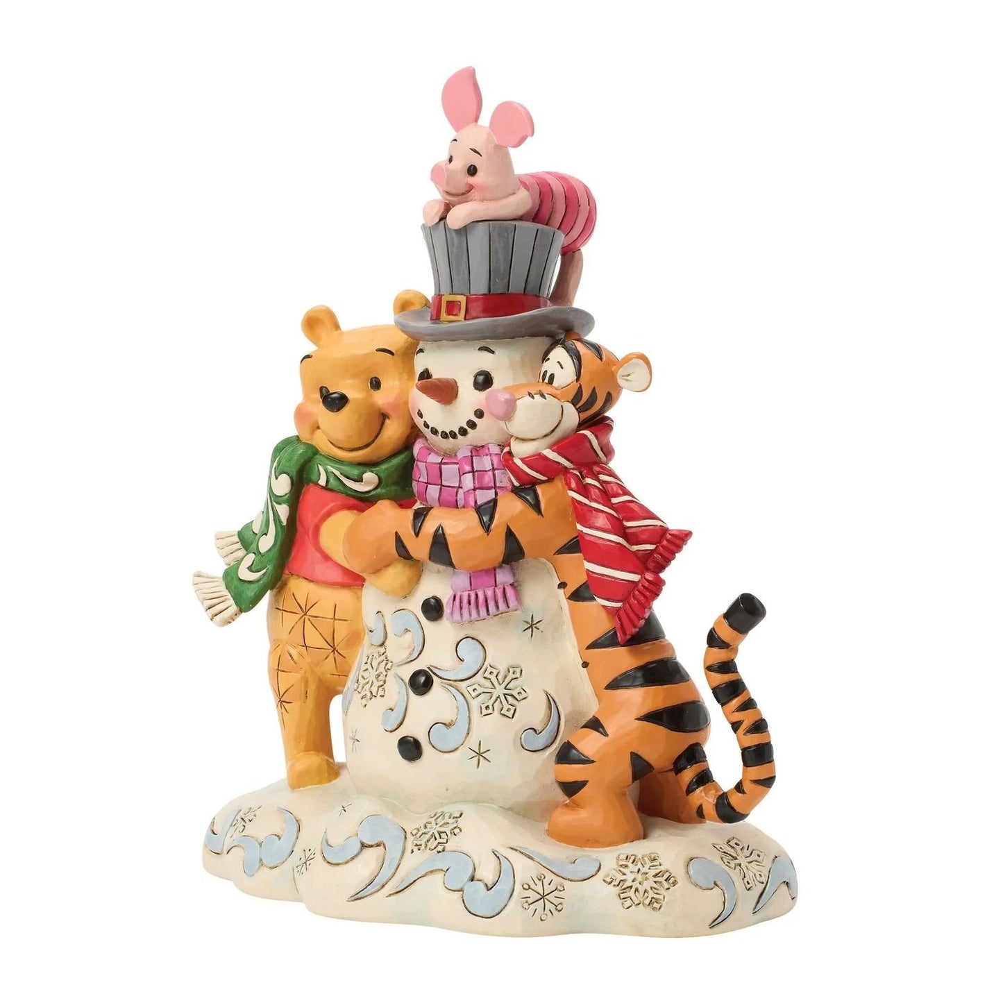 DISNEY TRADITIONS BY JIM SHORE CHRISTMAS POOH & FRIENDS SNOWMAN