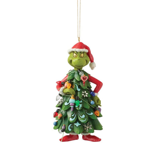 JIM SHORE THE GRINCH HANGING ORNAMENT GRINCH AS TREE