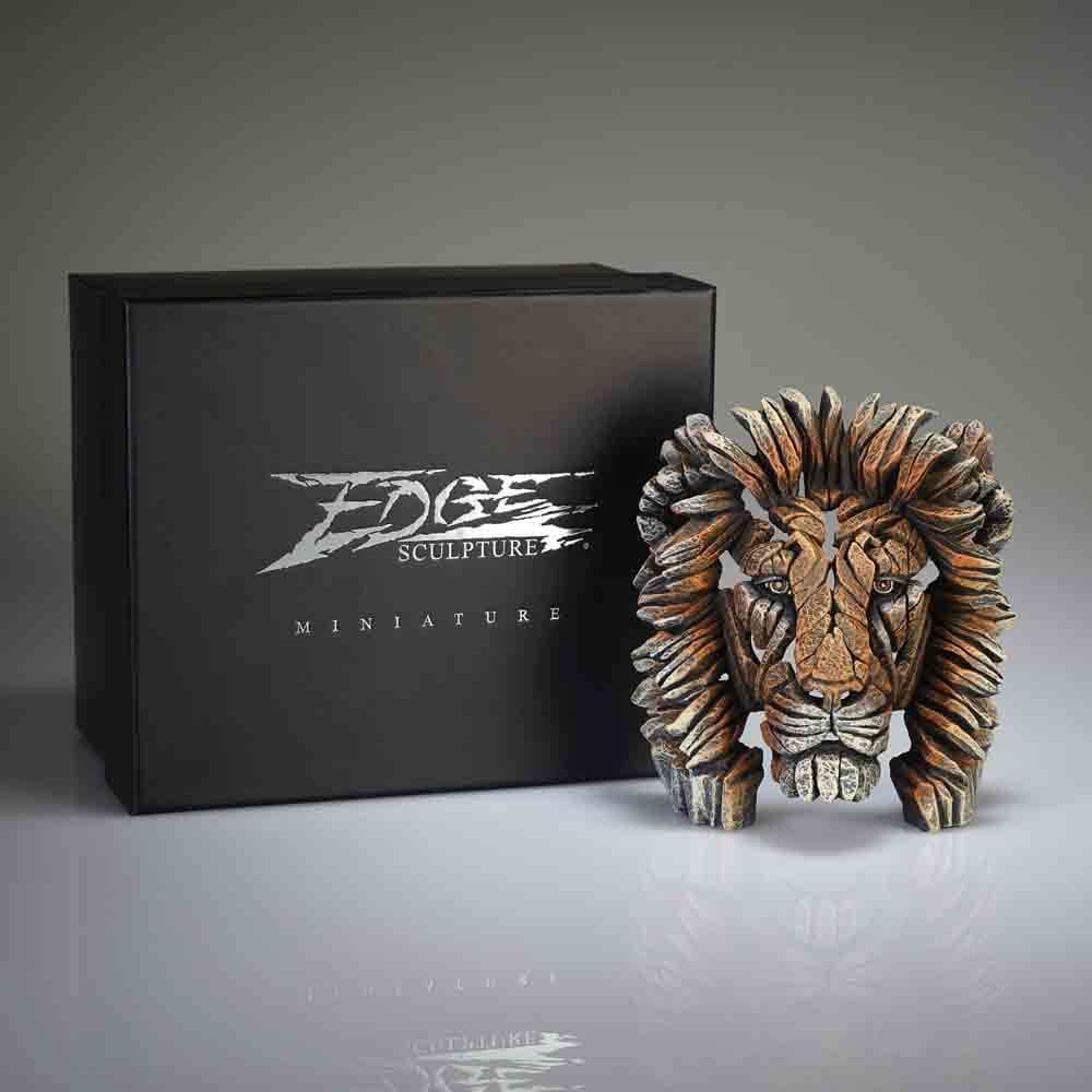 Edge Sculpture Lion Bust Miniature Figure