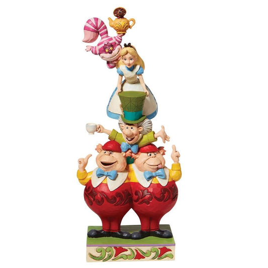 DISNEY TRADITIONS BY JIM SHORE ALICE IN WONDERLAND STACKED 28CM