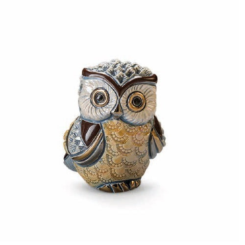 RINCONADA DE ROSA FIGURINE RED BABY LONG EARED OWL 7CM
