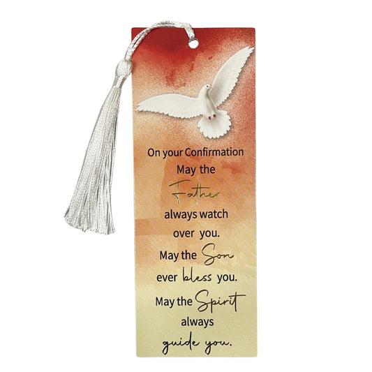 BOOKMARK CONFIRMATION WITH TASSLE ‘MAY THE FATHER ALWAYS WATCH OVER YOU’