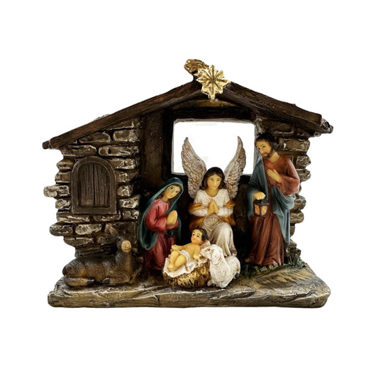 CHRISTMAS NATIVITY SET RESIN ALL IN ONE