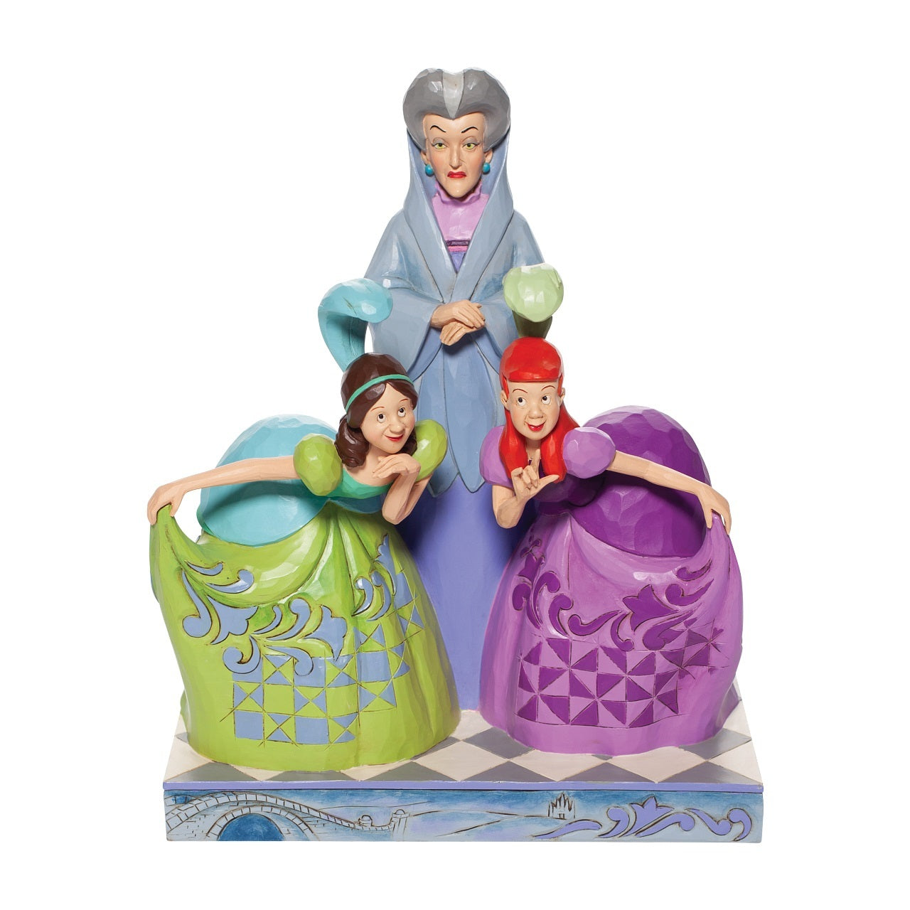 DISNEY TRADITIONS BY JIM SHORE LADY TREMAINE, ANASTASIA & DRIZELLA 21.5CM
