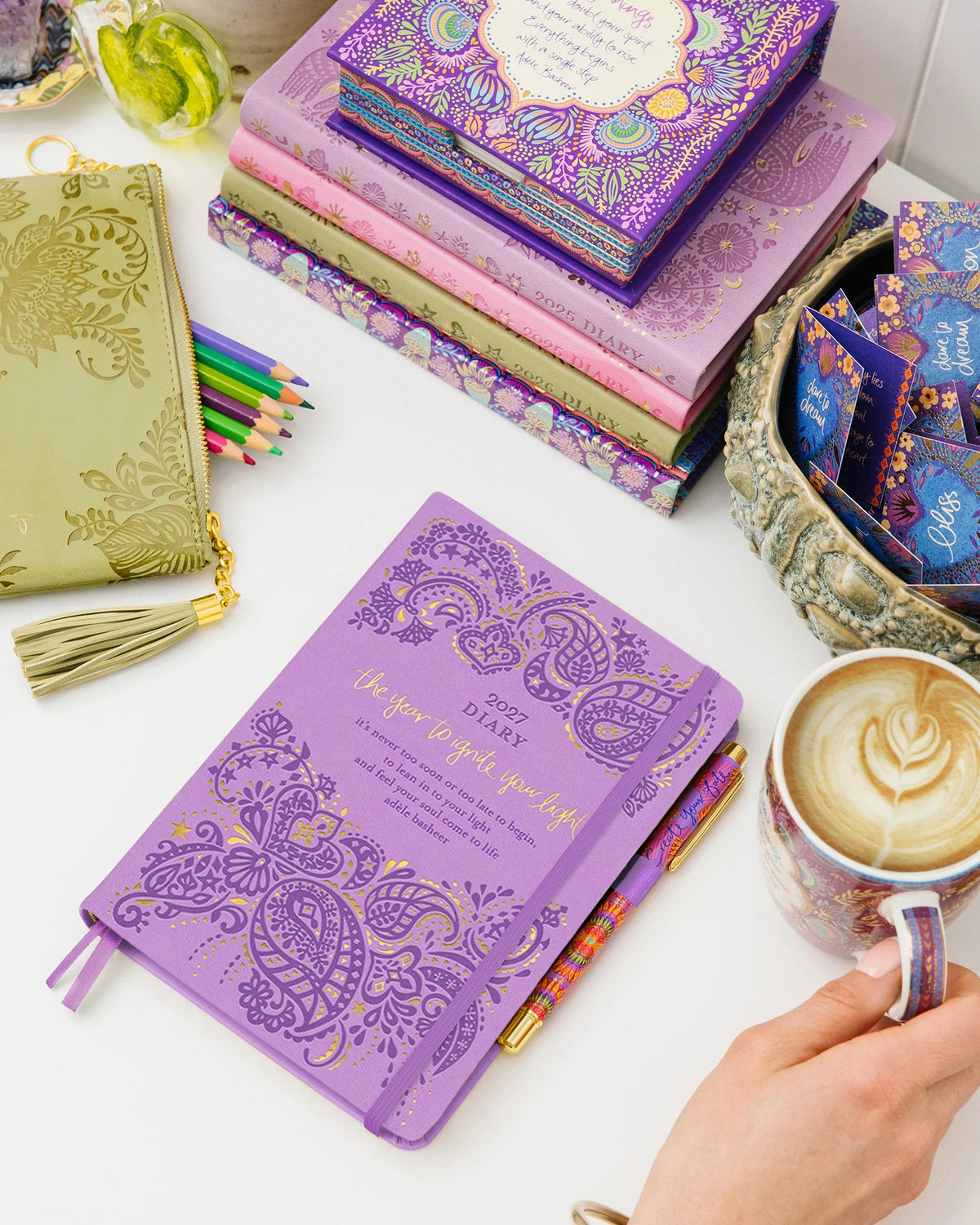 Intrinsic 2027 Diary Planner The Year To Ignite Your Light - Amethyst Purple