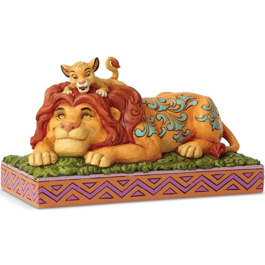 DISNEY TRADITIONS BY JIM SHORE LION KING SIMBA AND MUFASA 13CM