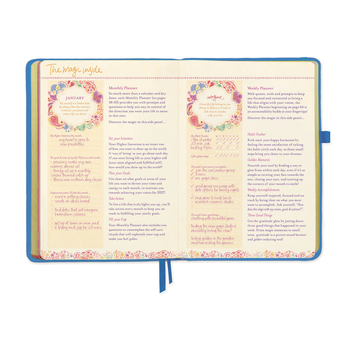 Intrinsic 2027 Diary Planner The Year For New Beginnings - Bahama Blue