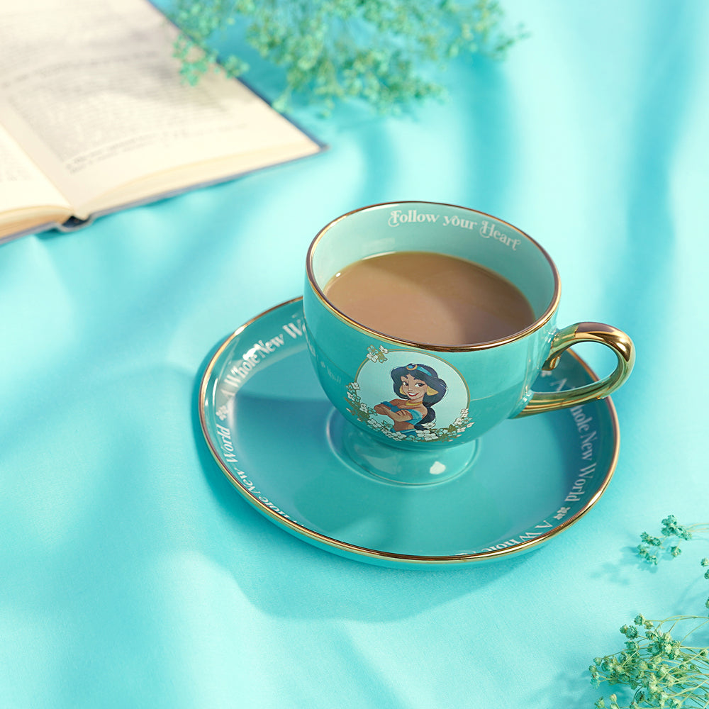 DISNEY PRINCESS TEA CUP & SAUCER SET JASMINE