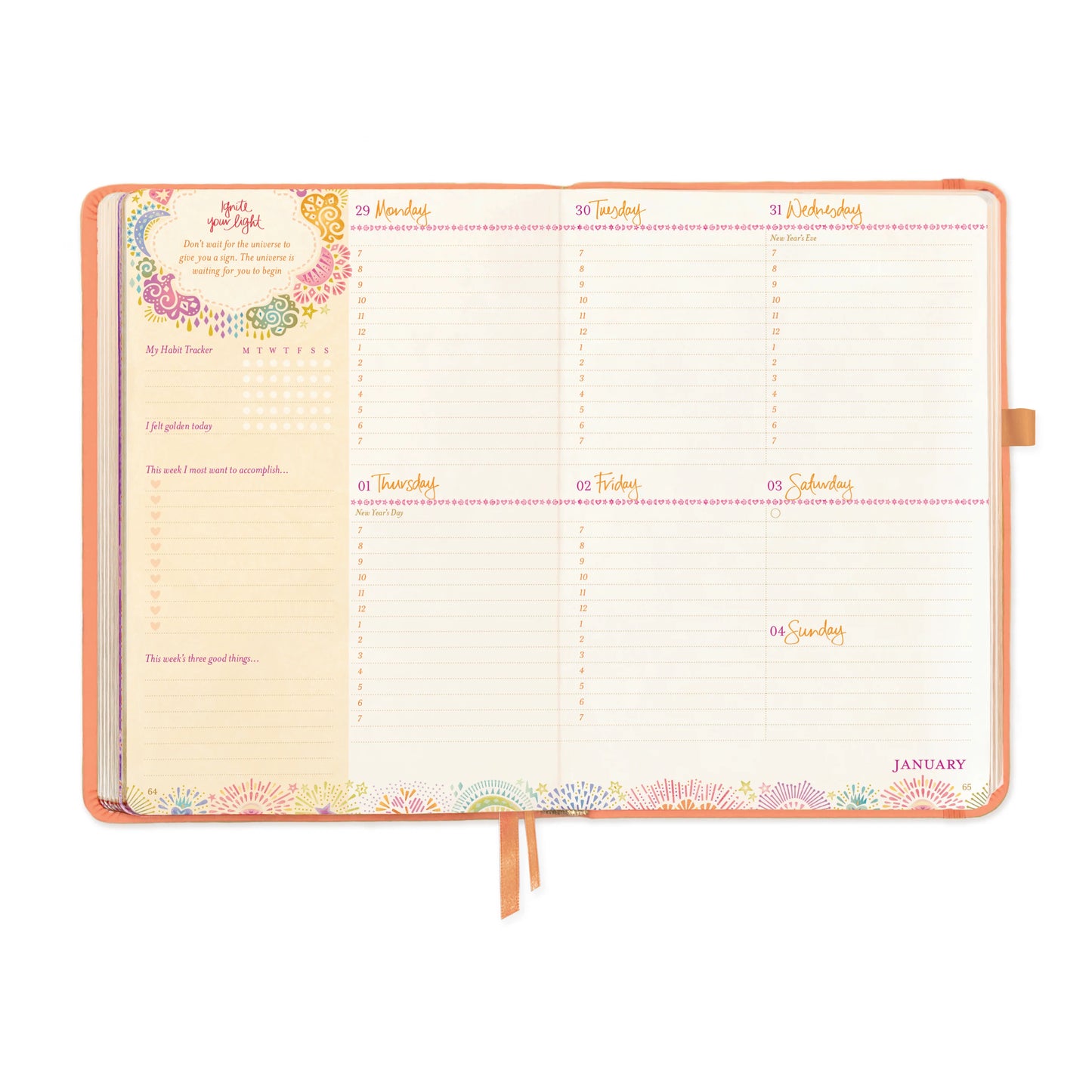 Intrinsic 2026 Diary The year for radiating joy - Peach