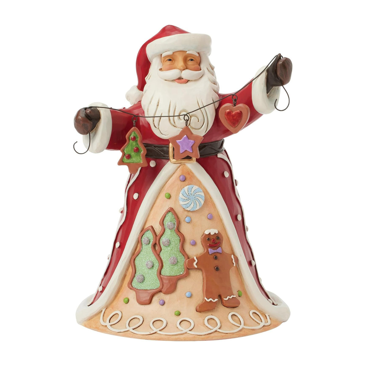 Heartwood Creek By Jim Shore Santa Holding Cookie Garland Figurine