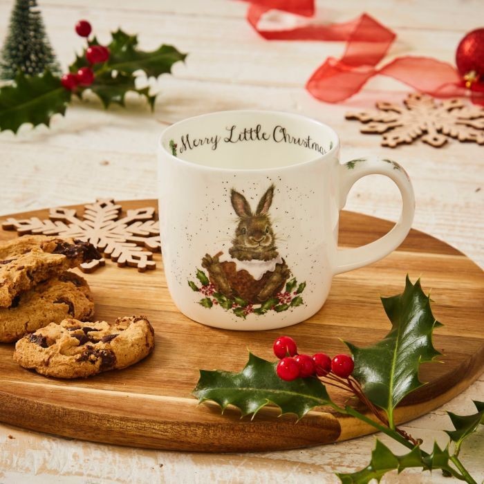 Royal Worcester Wrendale Designs Mug Merry Little Christmas