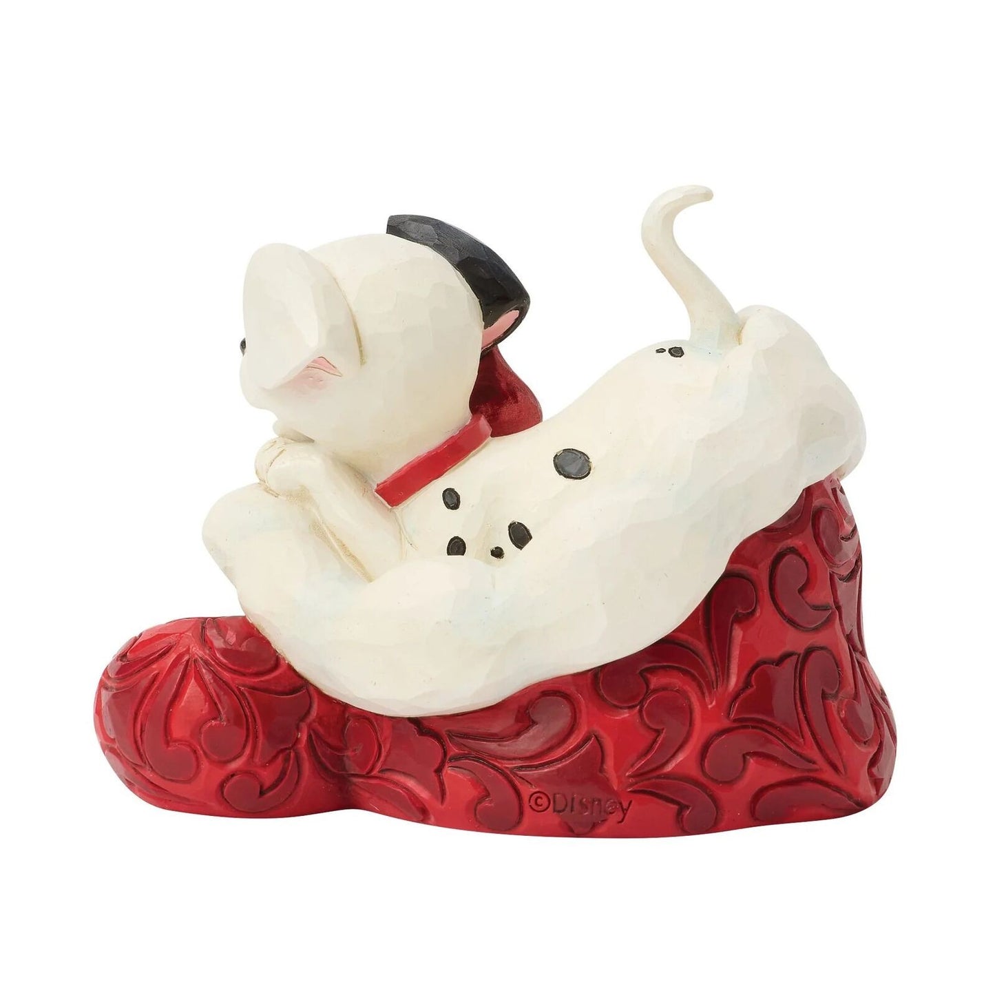 DISNEY TRADITIONS BY JIM SHORE CHRISTMAS 101 DALMATIONS SANTA HAT