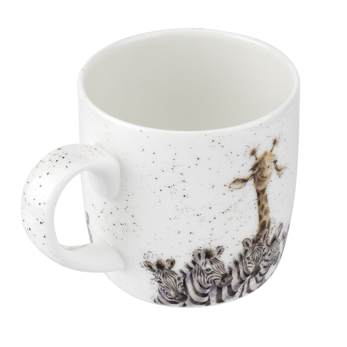 ROYAL WORCESTER WRENDALE MUG ZEBRA & GIRAFFE