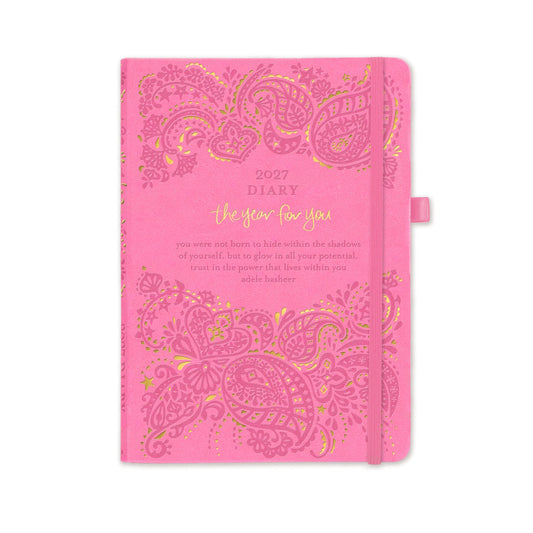 Intrinsic 2027 Diary Planner The Year For You - Rose Quartz Pink