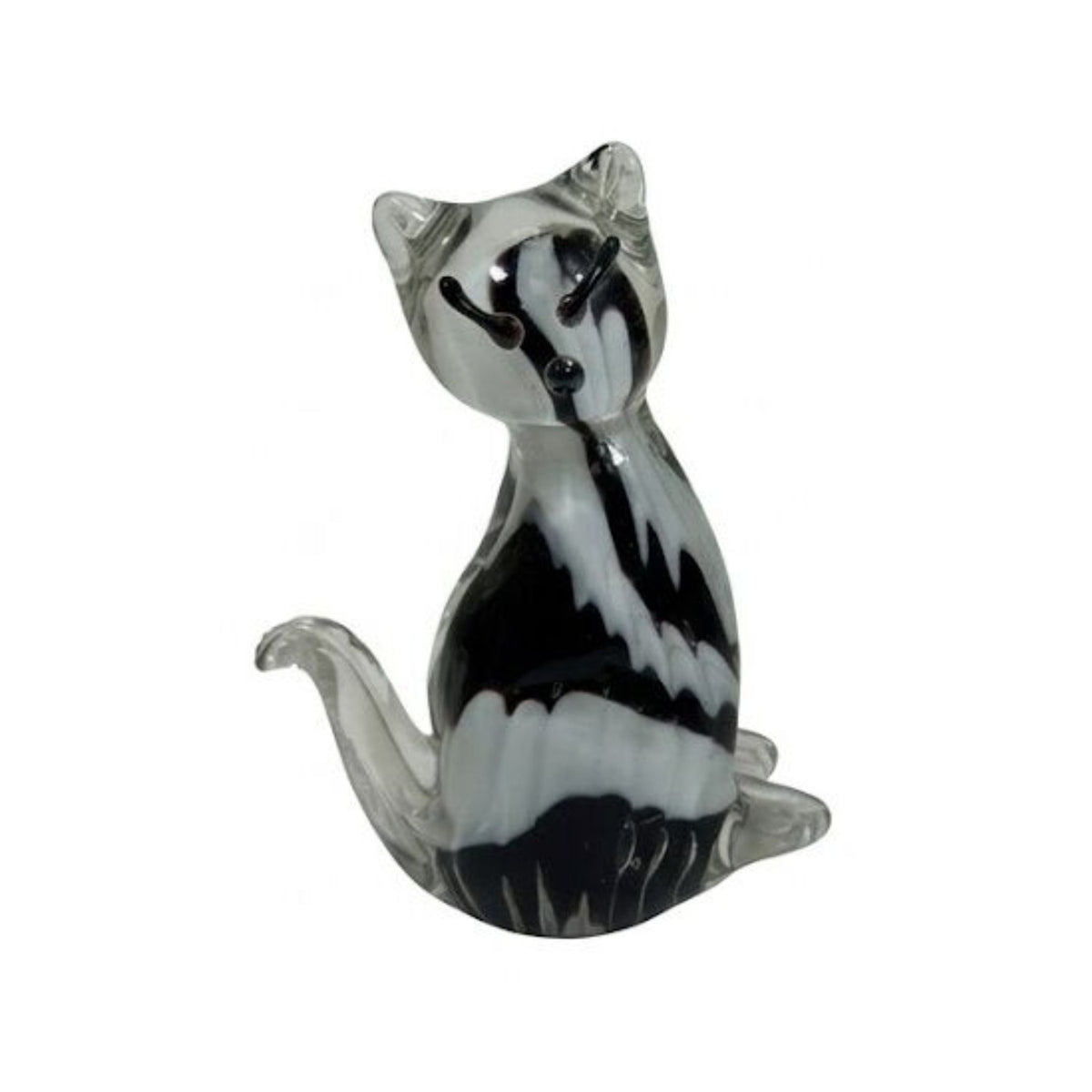 ZIBO ART GLASS LUCKY CAT