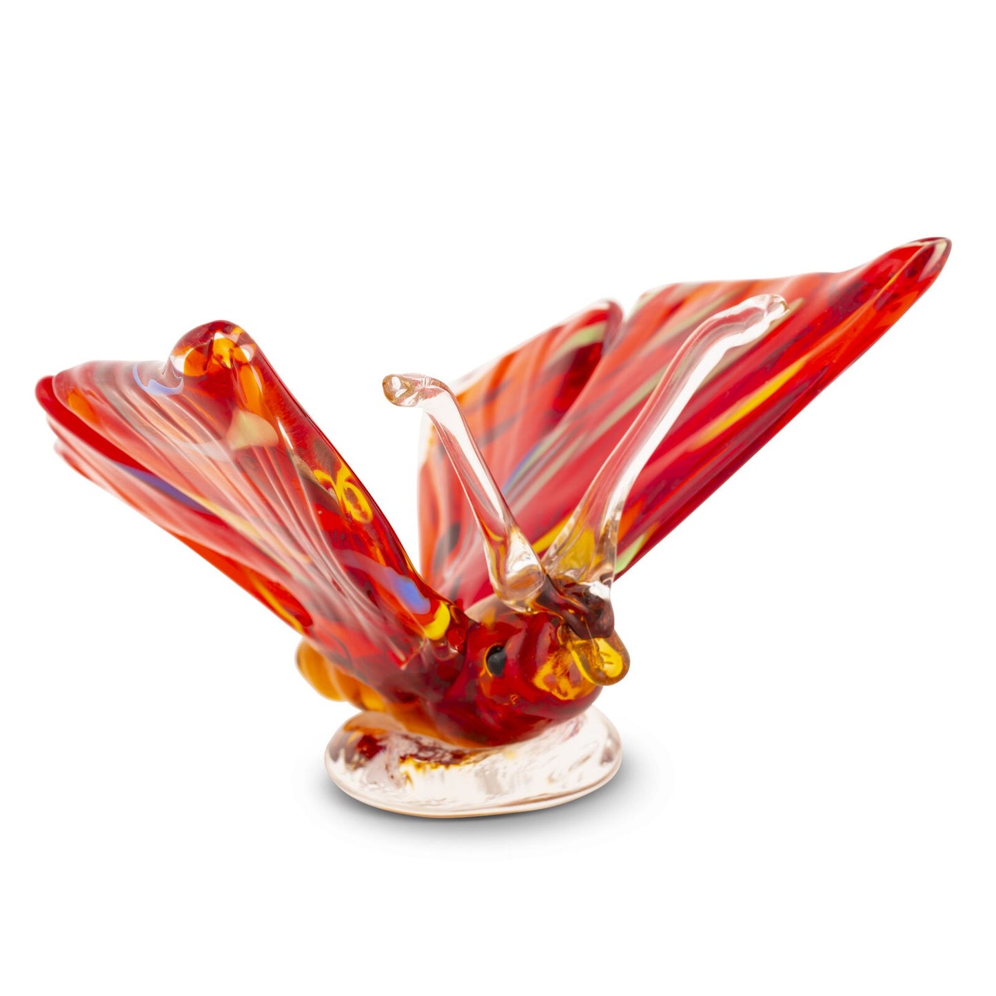 ZIBO ART GLASS BUTTERFLY PAPILIO ROUGE