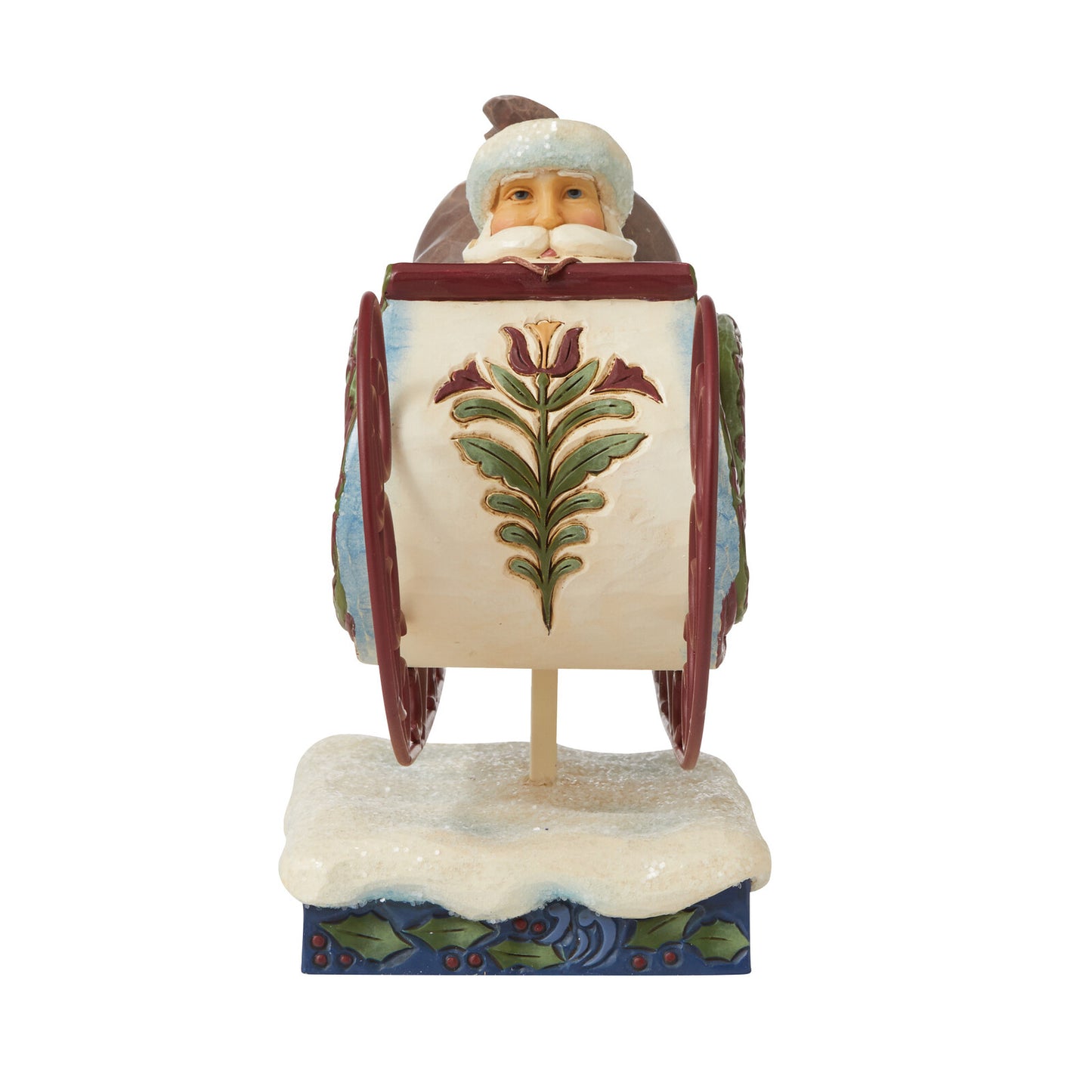 HEARTWOOD CREEK VICTORIAN SANTA IN SLEIGH 18CM