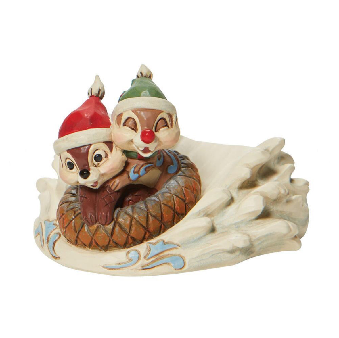 DISNEY TRADITIONS BY JIM SHORE CHIP N' DALE SLEDDING