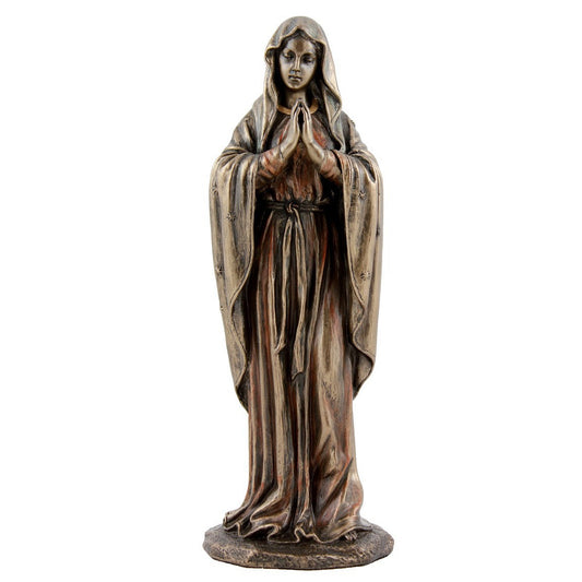 VERONESE DESIGNS BRONZE MOTHER MARY FIGURINE