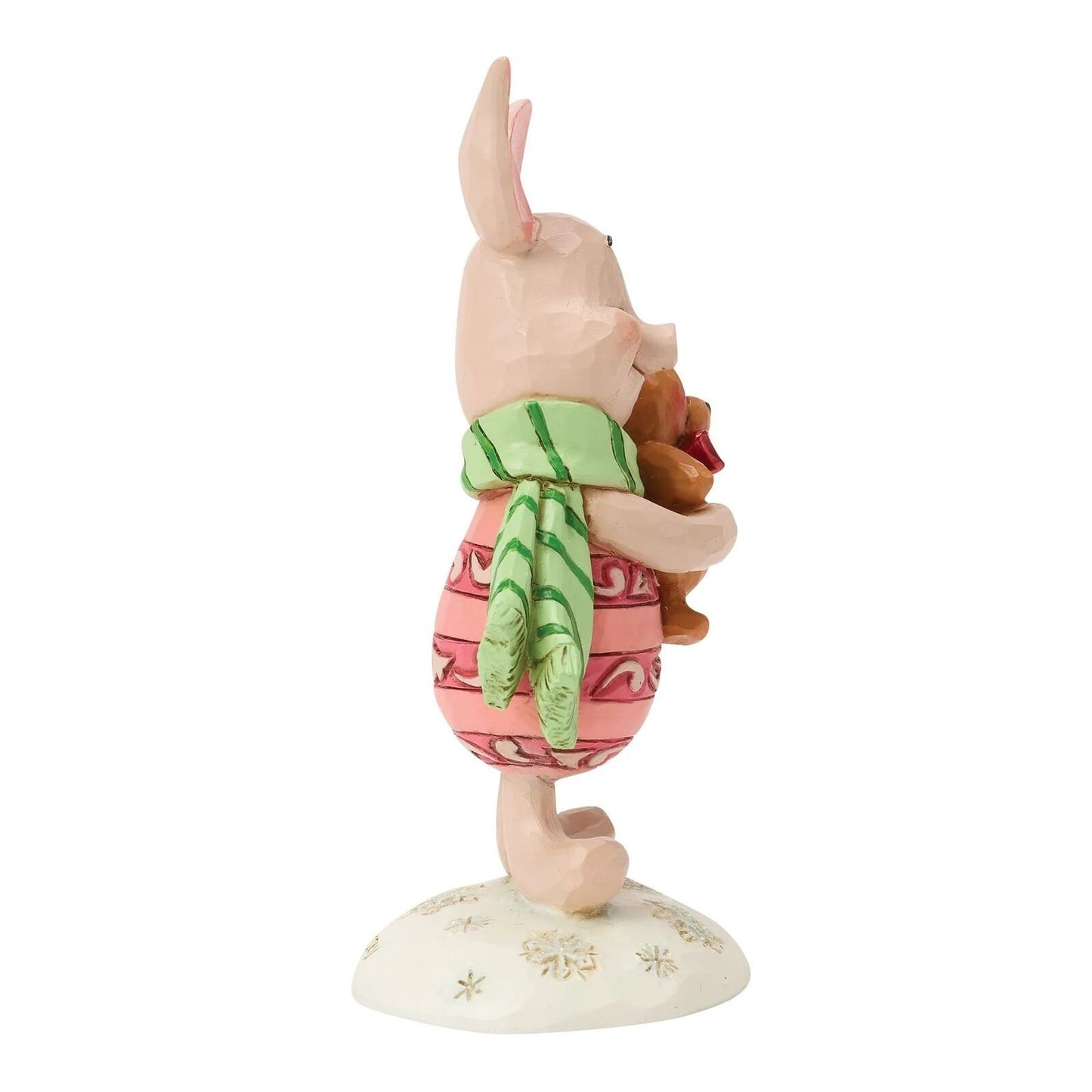 DISNEY TRADITIONS BY JIM SHORE CHRISTMAS PIGLET WITH TEDDY BEAR