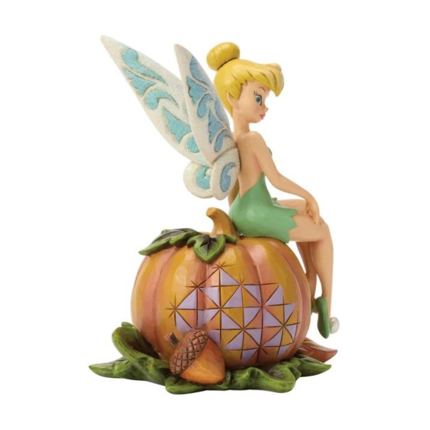 DISNEY TRADITIONS BY JIM SHORE TINKER BELL ON PUMPKIN