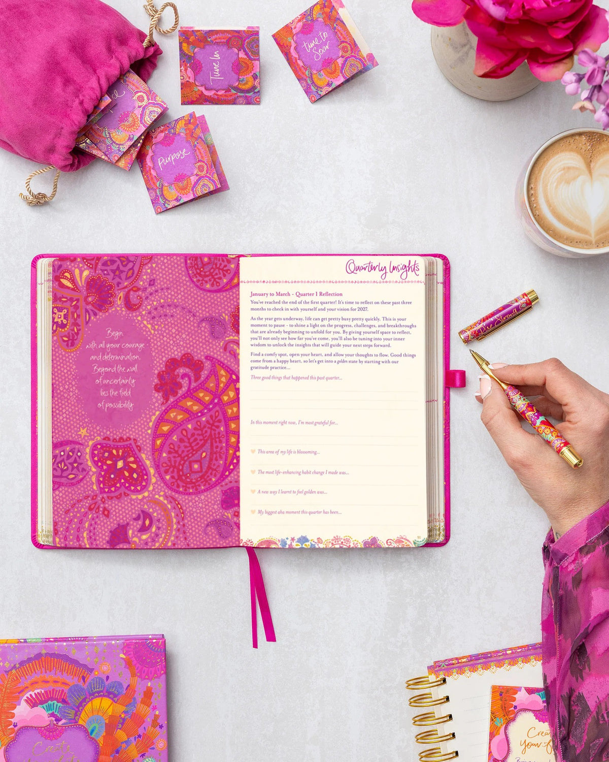 Intrinsic 2027 Diary Planner The Year To Rise Strong - Positively Pink