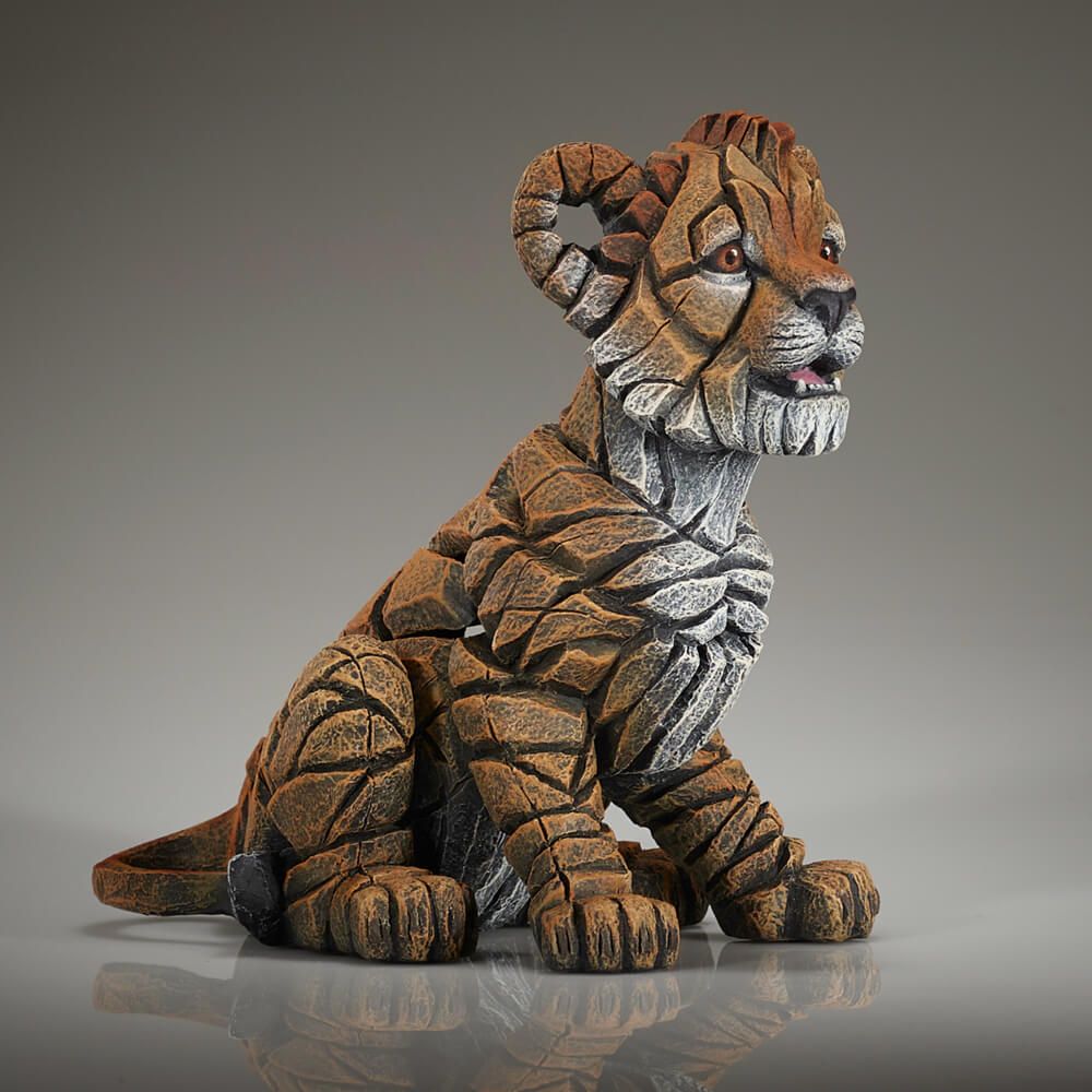 EDGE SCULPTURE LION CUB FIGURE
