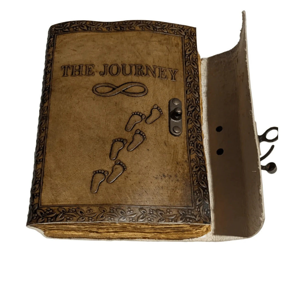 Leather Journal Parchment Style Paper Journey