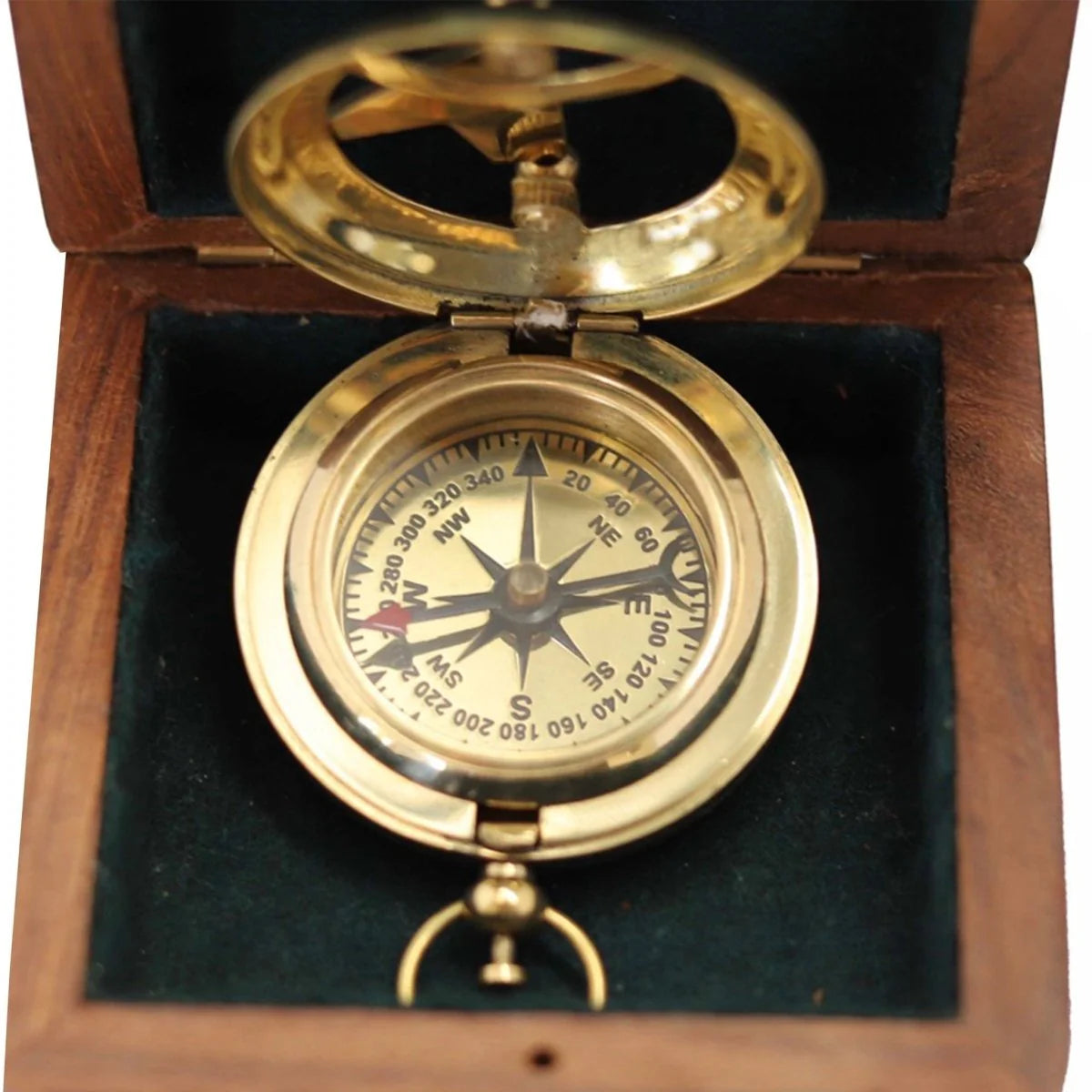 Sundial Metal Push Button Polished Finish