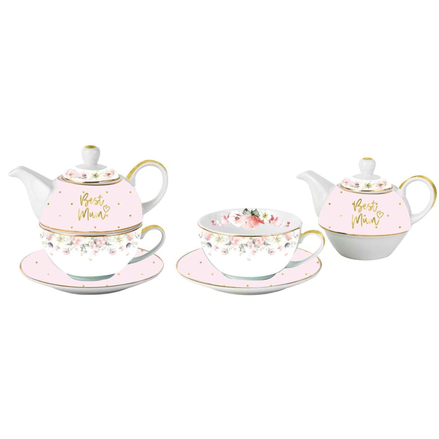 Tea For One Set Beautiful Inside-Out "Best Mum"