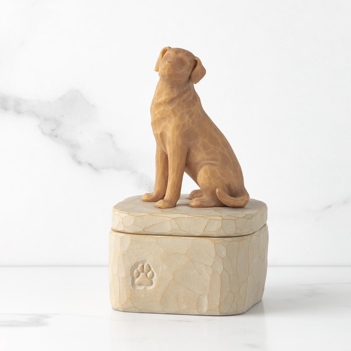 WILLOW TREE - LOVE MY DOG (GOLDEN) KEEPSAKE BOX