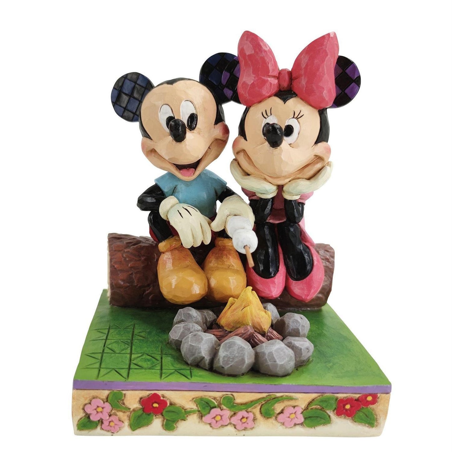 DISNEY TRADITIONS BY JIM SHORE MICKEY & MINNIE AROUND CAMPFIRE 15CM