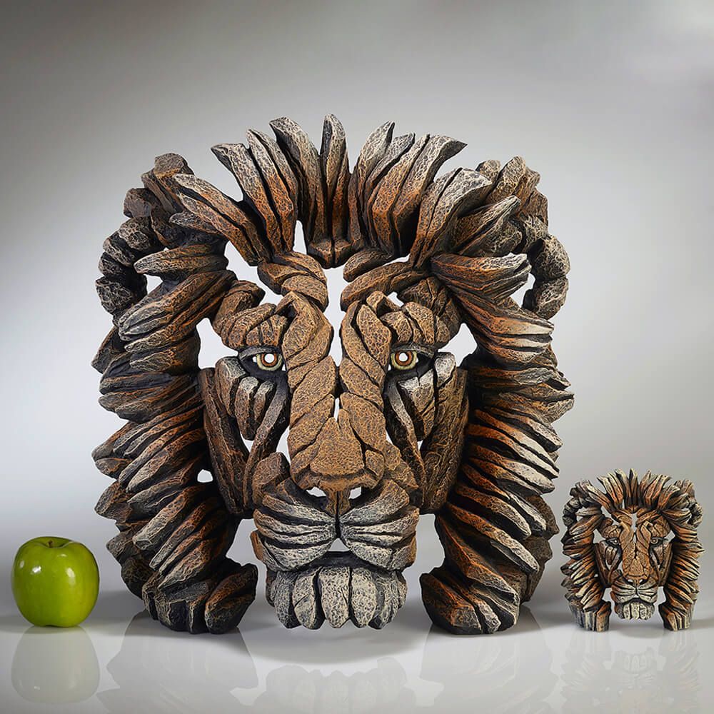 Edge Sculpture Lion Bust Miniature Figure