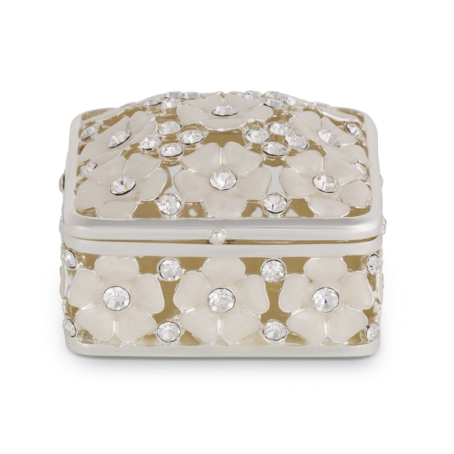 JEWELLERY BOX MINI TRINKET SHASTA DAISY DESIGN WITH EPOXY FINISH