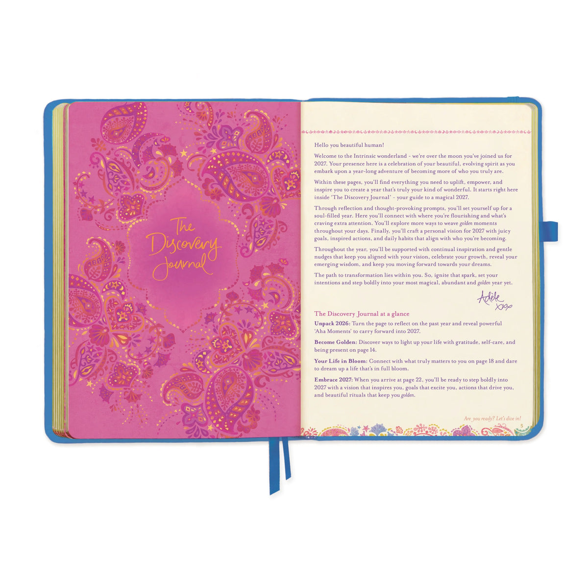 Intrinsic 2027 Diary Planner The Year For New Beginnings - Bahama Blue
