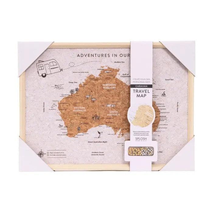 Australia Travel Map Caravan