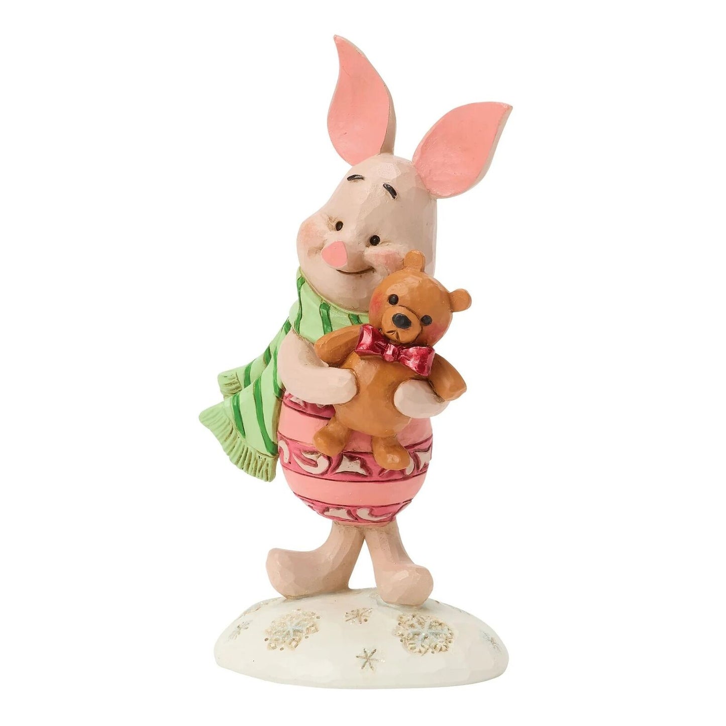 DISNEY TRADITIONS BY JIM SHORE CHRISTMAS PIGLET WITH TEDDY BEAR