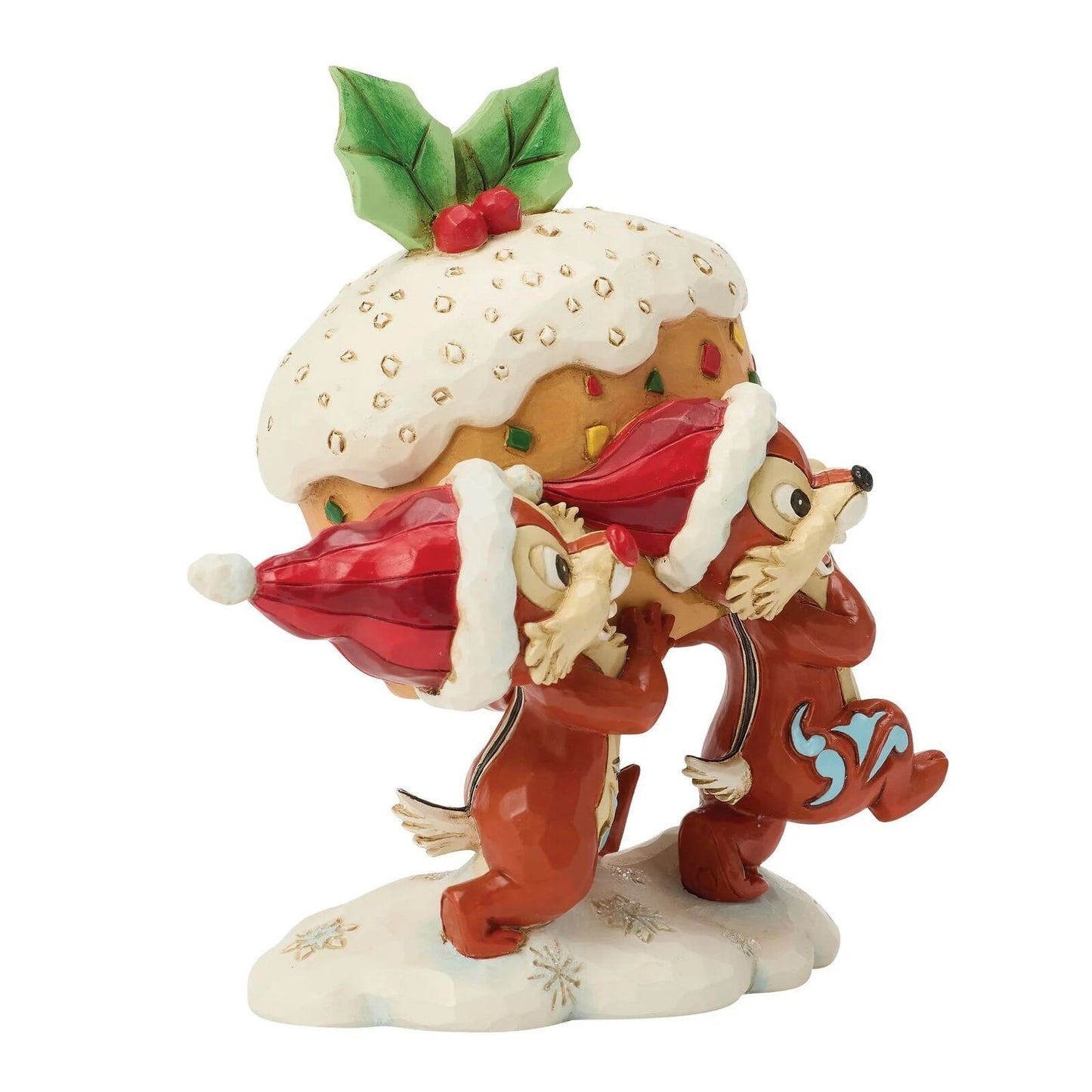 DISNEY TRADITIONS BY JIM SHORE CHRISTMAS CHIP & DALE FRUIT CAKE
