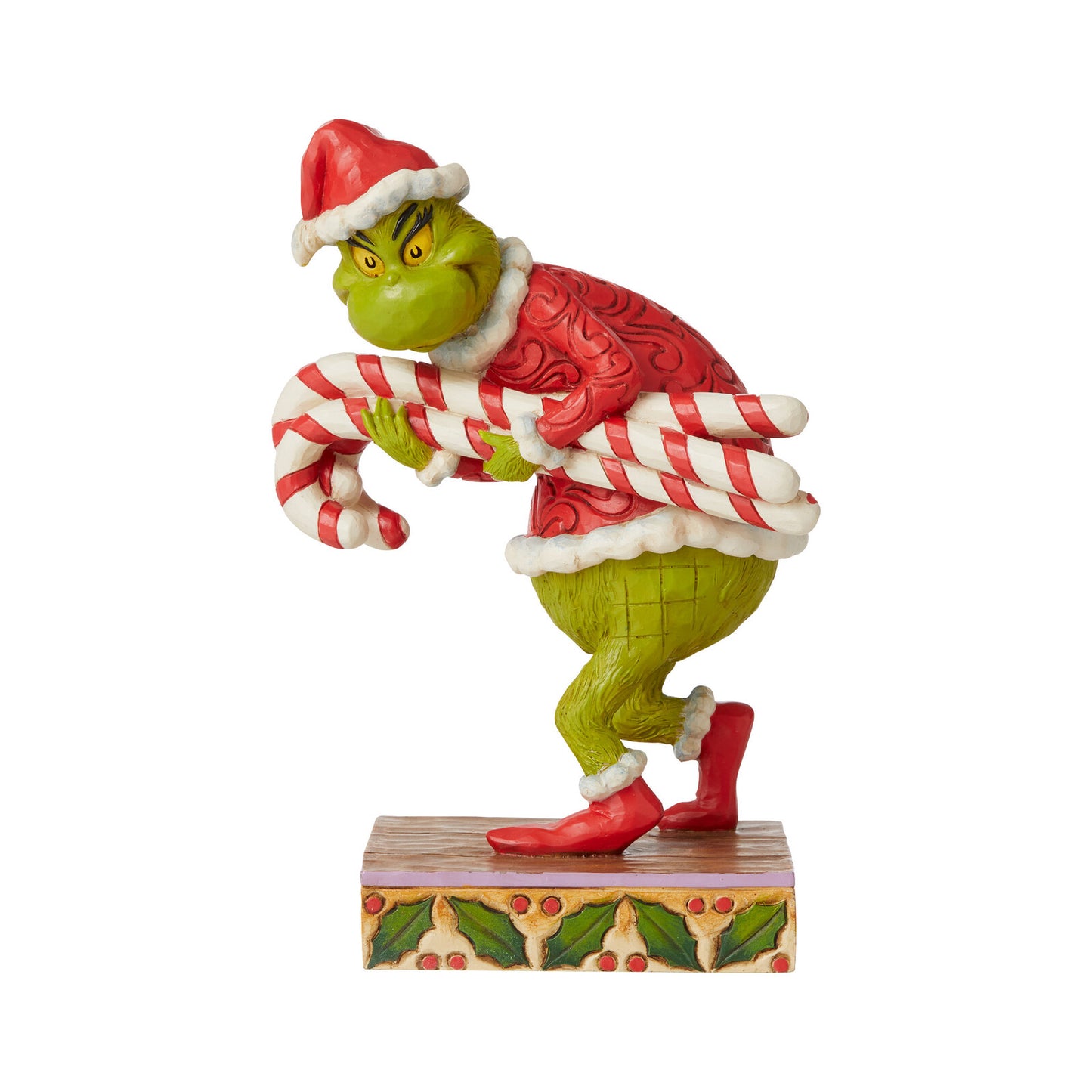 THE GRINCH BY JIM SHORE STEALING CANDY CANES 18CM