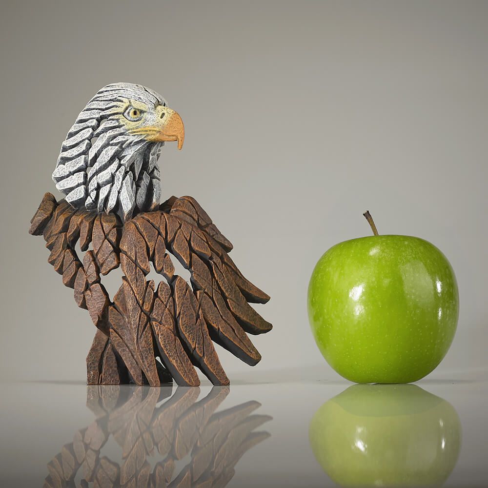 EDGE SCULPTURE MINIATURE EAGLE BUST FIGURINE