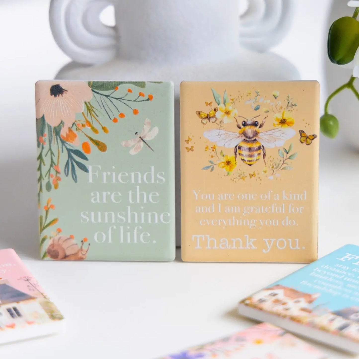 Ceramic Verse Magnet Cottage Grove Friends