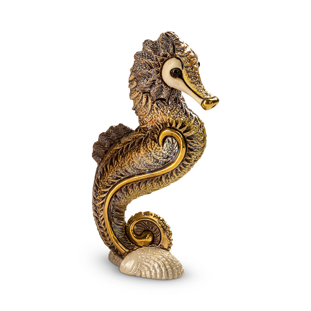 RINCONADA DE ROSA FIGURINE BROWN SEAHORSE 14CM