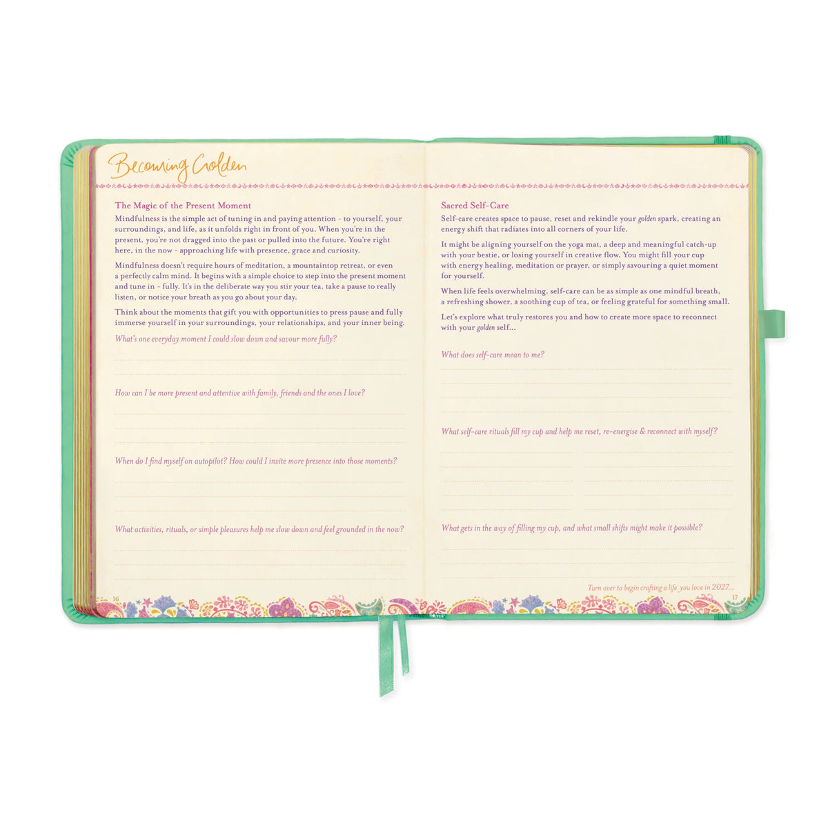 Intrinsic 2027 Diary Planner The Year To Nourish Your Soul - Tahitian Turquoise