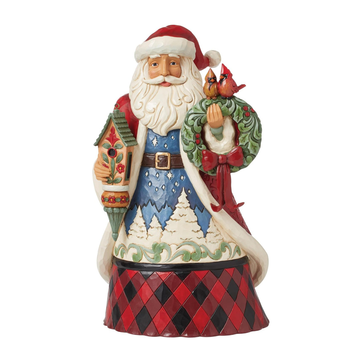 Heartwood Creek By Jim Shore Glen Santa With Bird House Figurine