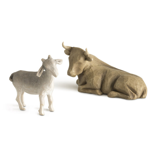 WILLOW TREE NATIVITY - OX AND GOAT (SET OF 2)