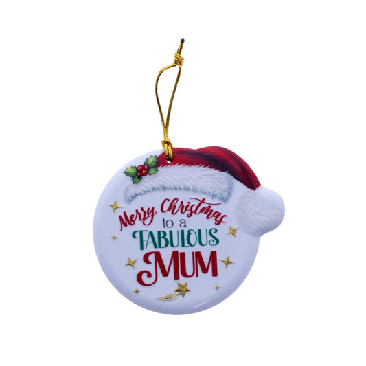 Christmas Sentiment Ceramic Plaque Mum